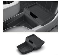 Per Tesla per modello Y 2025 Standard per console centrale di ginepro, TPE su misura per interni auto organizer vassoio accessori nero