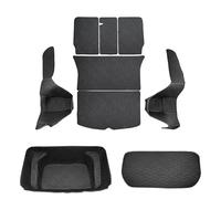 Per Tesla Per Modello Y Per Juniper 3 Per Highland Dal 2017 Al 2025 Tappetini Per Bagagliaio In Pelle Fodera Antiscivolo Impermeabile Tappetino Bagagliaio Posteriore(Trunk mat set)