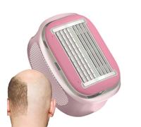 per teste calve da uomo, tagliacapelli manuale impermeabile, umido e asciutto per calvizie, portatile, per viaggi e uso quotidiano, strumento per toilette per la casa e la festa del papà