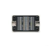 Per tester per cavi USB-C a doppia porta con 24 LED per cavo di ricarica | 24 LED indipendenti per lo stato del pin, test simultaneamente, design portatile, non necessita di esterno (nero)