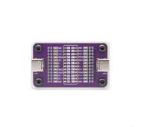 Per tester per cavi USB-C a doppia porta con 24 LED per cavo di ricarica | 24 LED indipendenti per lo stato del pin, test contemporaneamente, design portatile, non necessita esterno (viola)