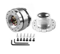 Per Thrustmaster TX T300 T500 TSPC 6 Fori Racing 73mm Kit Adattatore A Sgancio Rapido Per Volante Per Auto Snap Off Boss Mozzi Per Volante Auto(Argento)