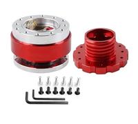 Per Thurstmaster TX T300 T500 TS-PC TS-XW Kit Adattatore Per Volante Da Corsa A 6 Fori Con Sgancio Rapido Mozzi Per Volante Auto(Red)