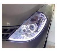 Per Tiida 2005-2013 2014 2015 Gruppo Ottico Anteriore A LED Modificato Per Auto Indicatori Di Direzione Luci Diurne DRL Gruppo Faro Anteriore(05-10 with drl)