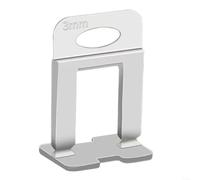 per tile Leveling System Clips 100pcs 35mm Plastic per tile(D2.5mm) | Maintains per tile flatness, prevents shifting during cement drying, simple push-fit design, 35mm size, floor and wall use