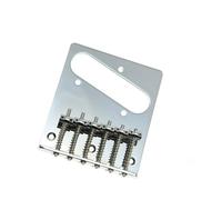 Per TL Chitarra Elettrica Ponte Vintage Sei Pezzi Singolo Pickup Cordiera In Ottone Chiave A Vite(Silver)