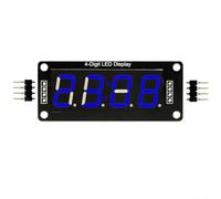 Per TM1637 4 cifre 7 segmenti modulo display LED, con funzione orologio 5V alimentazione (blu)