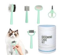 Per Toelettatura Animali Domestici | Pettine Antipulci Spazzola Da Bagno,Kit Portatile Multifunzione Per Spazzolatura E Bagno Utilizzo In Viaggio Casa Per Gattini Cuccioli