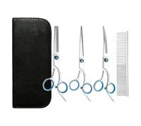 Per Toelettatura Animali Domestici - Set Da 3 Pezzi Con Pettine, Per Sfoltire Dritte E Curve In Acciaio Inossidabile, Strumento Per Taglio Capelli, Kit Per Toelettatura Domestica | For