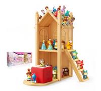 Per Tonies Storage, Compatibile con TonieBox 1/2 Tonies Shelf (Castello) | Supporto magnetico per Toniebox Player per personaggi Tonie, in legno, per la camera dei bambini