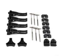 per tonneau/Kit morsetto coperchio per coperture letto camion Tri-Fold/Quad-Fold camion, staffe di montaggio di ricambio in acciaio e alluminio con bulloni a T
