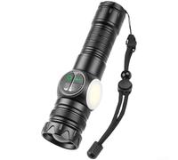 per torcia Alluminio Leggera Base Magnetica Ricaricabile per | Leggera e compatta, ricarica USB-C rapida, funzione per power bank, ideale per zaino o cassetta attrezzi(A)