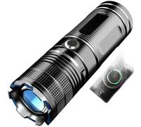 per torcia per professionale Alluminio Leggera Display LCD | per zoom regolabile, 3000 lumen massima potenza, per raggio intenso, focus per preciso lungo raggio(B)
