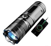 per torcia per professionale Alluminio Leggera Display LCD | per zoom regolabile, 3000 lumen massima potenza, per raggio intenso, focus per preciso lungo raggio(D)