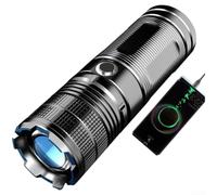 per torcia per professionale Alluminio Leggera Display LCD | per zoom regolabile, 3000 lumen massima potenza, per raggio intenso, focus per preciso lungo raggio(C)
