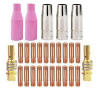 Per Torcia Saldatura MIG Kit Accessori 27PCS Compresi Punte Contatto e Ugelli