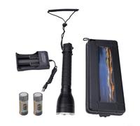 per torcia Subacquea per professionale XHP70 4000 Lumen Impermeabile 50m per Immersioni Scuba con Cinturino(F)