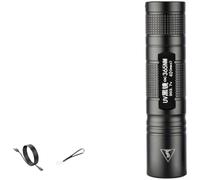 per torcia UV Portatile 70g Alluminio per Test per torcia UV | Rileva agenti fluorescenti, precisione 365nm, ideale per detersivi, test rapidi e sicuri(C)