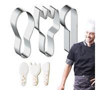 Per Torta A Forma Di Anello,3 Pezzi Acciaio Inossidabile Cutter Con Design A Denti - Anelli Per Torte Da Forno,Per Torte Dolci Amici Colleghi Casa Cucina Interno Esterno Amici Colleghi