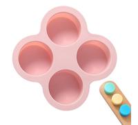 per torta in schiuma,Stampo per schiuma - per cioccolato - rotondi in silicone a 4 cavità, per biscotti in silicone, stampo per cioccolato cilindrico per la cottura