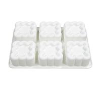 Per Torta In Silicone A 6 Cavie- Per Cottura A Rilascio Facili A Rilascio E Dessert Antiaderenti | Specistiche Forme Da Stella Del Cuore Di Fiori Per La Gelatina Di Budino Al Cioccolato