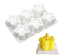 Per Torta In Silicone A 6 Cavie- Per Cottura A Rilascio Facili A Rilascio E Dessert Antiaderenti | Specistiche Forme Da Stella Del Cuore Di Fiori Per La Gelatina Di Budino Al Cioccolato