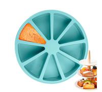 per torta in silicone - Panna fritte in silicone | Stampo per la cottura della torta antiaderente | Triangle 9 Cavity Pizza Pan | Specialità di Siliconê Specialità e novità Pannebrownies Muffin