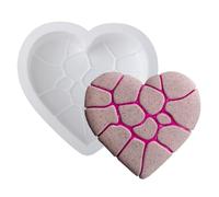 per torta in silicone - per cupcake in silicone per pasticceria, da cucina riutilizzabili per muffin cuore spezzato, mousse, pane, cioccolato e cioccolato