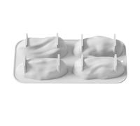 per torte in silicone a 4 cavità a rilascio facile resistente al | Stampi da forno in silicone per uso alimentare per torte, cioccolato, dessert, casa, appartamento, ristorante, forno