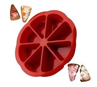 per torte in silicone, antiaderente, 8 cavità triangolari, con design flessibile, resistente al calore, per pane di mais, brownies, muffin, cucina, per uso domestico e professionale