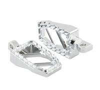 Per Touring Road Sportster 883 Softail Slim Road King Dyna FXDF Chopper Bobber Pedane Moto Pedali Autostrada Poggiapiedi(Chrome)