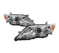 Per Toyota 10-11 Camry Cromo Alloggiamento Ricambio Fari Sinistro + Destro