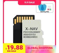 Per Toyota AYGO 2023 Navigazione TF Card X-NAV Sat Nav Ultima aggiornamento EU RU UK Mappa PZ41C-EU330-0Y Accessori auto 8GB