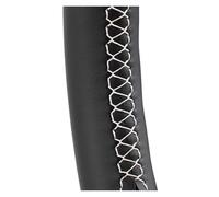 Per Toyota BZ4X 2022 2023 Accessori per interni auto Coprivolante nero cucito a mano(BIANCO)