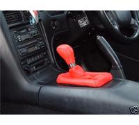 Per Toyota MR2 MK2REAL pelle Rossa Ghetta Della Marcia 1989-2000 Custom Made UK