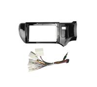 Per Toyota Per Aqua 2011 2012 2013 2014 9 Pollici Auto Telaio Fascia Adattatore Radio Cruscotto Pannello Montaggio Kit cornice fascia radio stereo(Cavo telaio RHD)