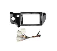 Per Toyota Per Aqua 2011 2012 2013 2014 9 Pollici Auto Telaio Fascia Adattatore Radio Cruscotto Pannello Montaggio Kit cornice fascia radio stereo(Cavo telaio LHD)