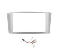 Per TOYOTA Per Avensis 2002-2006 2007 2008 Mascherina Autoradio 2 DIN Da 7 Pollici CD DVD Cruscotto Audio Pannello Interno Plancia Autoradio(Silver frame-cable)