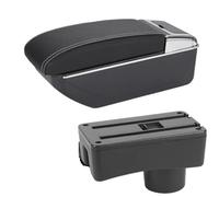 Per Toyota Per Aygo X Bracciolo Box Auto Bracciolo Auto Accessori Auto Dettagli Interni Scatola Portaoggetti Parti Retrofit Bracciolo Portaoggetti(D3 Black white NoUSB)