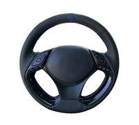 Per Toyota Per C-HR Per CHR 2016-2019 Coprivolante Per Auto Cucito A Mano Antiscivolo Volante In Pelle Artificiale Tessuto Intrecciato Coprivolante(Orange Thread)