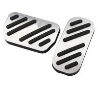 Per Toyota Per CHR Per C-HR 2016-2023 Per Harrier Per Fortuner Per Innova Per Sienta Per Hilux Auto Pedali Pedale Pastiglie Coperchio Della Frizione Antiscivolo Auto Pedali(Silver)