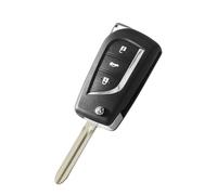 Per Toyota Per Corolla EX Per VIOS Chiave Per Toy43 3 Bottoni Auto di Vibrazione Pieghevole Chiave Borsette In Bianco Fob A Distanza caso(2)