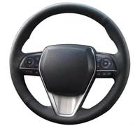Per Toyota, per Corolla G12, per Axio, per Altis, Coprivolante in pelle nera cucito a mano(BIANCO)