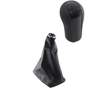 Per Toyota Per COROLLA Per Station Wagon E12 2001-2007 Pomello Cambio Manuale 5/6 Velocità Pelle Cromo Leva Cambio Maniglia Bastone Pomello Cambiamento Auto(5 speed set black)