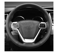 Per Toyota Per Highlander 2014 2015 2016 2017 2018 2019 Per Sienna 2015-2019 Coprivolante Per Auto In Microfibra Cucito A Mano Copertura Volante Auto(Light blue Thread)