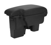 Per Toyota Per Hilux Bracciolo Scatola Retrofit Parti Interne Bracciolo Auto Scatola Portaoggetti Portacenere Accessori Auto USB LED Auto Centrale Bracciolo(B2 Black corium)