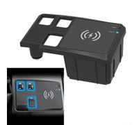 Per Toyota Per Land Cruiser Prado 2010 2017 Wireless Car Charger Mobile Phone Panel Adapter Dashboard Mount Nero Abs Materiale Con Fusibile Protezione Facile Installazione Ritagli Per Guida Sicura