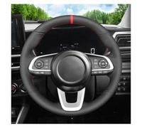 Per Toyota Per Raize 2019-2024 Per Yaris 2023-2024 Nero Ecopelle Cucita A Mano Antiscivolo Morbida Copertura Del Volante Dell'auto Treccia Coprivolante