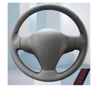 Per Toyota Per RAV4 2006-2012, rivestimento interno del volante dell'auto in pelle traforata nera(Rosso)