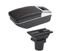 Per Toyota Per RAV4 Bracciolo Box Auto Bracciolo Box Interni Parti Scatola Di Immagazzinaggio Con USB Luci LED Accessori Bracciolo Portaoggetti(A1 red line NO USB)